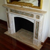 Painted paster Fireplace