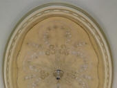 Ornate Ceiling Fixture, Painted Ceiling Dalkeith, Painted Ceiling Mount Lawley, Painting Ceiling Rose, Gold Highlighting