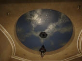 Vaulted Ceiling, Hand Painted Night Sky, Night Sky Mural Perth, Painted Clouds Stars Moon, French Wash Paint