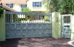 Aged Painted Security Gate & Wooden Gate, Best House Painter Dalkeith WA 6009 Creative Colours