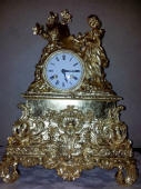 Gold Leaf Gilding to French Antique Clock