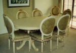Painted French Furniture - Dining Table & Chairs