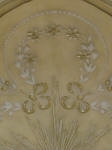 Ornate Ceiling Rose, Plaster Ceiling Rose, Painted Ceiling Rose, Gold Leaf, Decorative Painting, French Wash, Gold Flowers