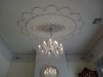 Silver Wallpaper, Moulded Ceiling Panel, Silver Painting, Metallic Painting, Silver Ceiling Rose, Plaster Ceiling Rose Perth