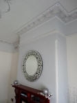 Textured Wallpaper, Ornate Cornice, Plaster Cornice Perth, Heritage House Painting, Federation House Painting Perth