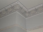 Painted picture Rail, Plaster Cornice, Silver Paint, Grey Colour Wash, Blue Colour Wash, Silver Colour Wash, Creative Colours