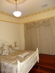 Bedroom Painting, Gold Highlights, Plaster Cornice, Antique Bed, French Bed, French Wash, House Painter West Leederville
