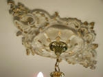 Ceiling Moulding, Plaster Ceiling Rose, Gold Leaf, Gilding, Liquid Gold Paint, Quality Painter Creative Colours Painting, Rose