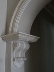 Painted Plaster Corbels, Plaster Arch, Wooden Arch, Archway Moulding, Heritage House Painting Perth, Creative Colours