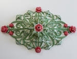 Red Roses, Ceiling Rose, Historical Home Renovation, Plaster Rose, Painting to Period Homes, House Painter Applecross WA