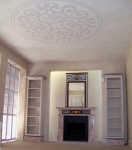 Ceiling Rose, Ceiling Dome, Venetian Plaster, French Washed Walls, Marbled Fireplace, Marbled Mirror, Faux Marble