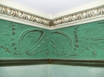 Plaster Cornice, Painted Cornice, Decorative Cornice, Heritage Cornice, Green Cornice, Liquid Gold Paint, Crackle Medium