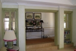 Green Painted Walls, Aged Woodwork, Rustic Painting, Colour Wash, Interior Design Dalkeith, House Painter Cottesloe WA