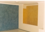 Tuscan Texture Paint, Brushed Paint Finish, Blue Wall, Yellow Wall, Ochre Coloured Wall, House Painter East Perth WA 6004