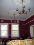 Plaster Ceiling Roses, Plaster Cornice, Claret Painted Walls, Claret Walls Perth, House Painter West Leederville, Painter Perth