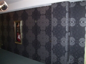 Wallpaper Perth, Grey Silver Wallpaper, Wallpaper Hanger Perth, Creative Colours Wallpaper Hanging, Office Painting