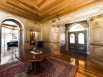 An Aged Bronze Paint Finish was applied to the plain coloured walls transforming the room into one with much more character.